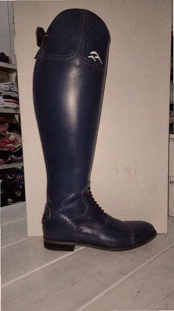 Alberto Fasciani Damen Reitstiefel blau/schwarz Eu38 AF1021