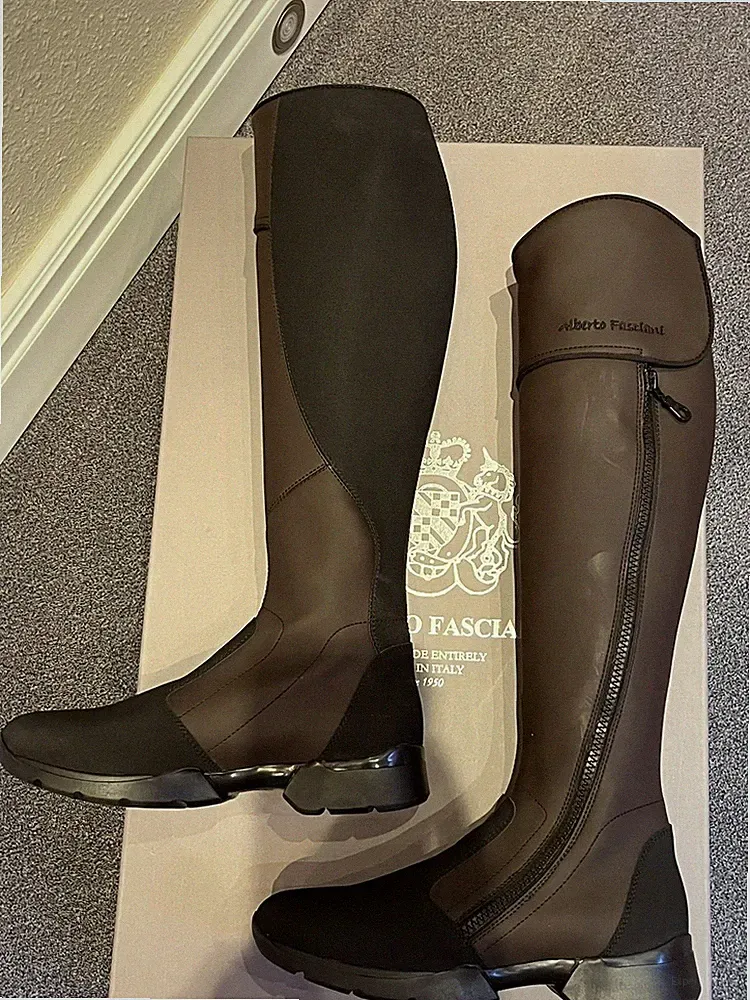 Alberto Fasciani Reitstiefel Training Boot Dressage Custo 37 waschbar NEU 390