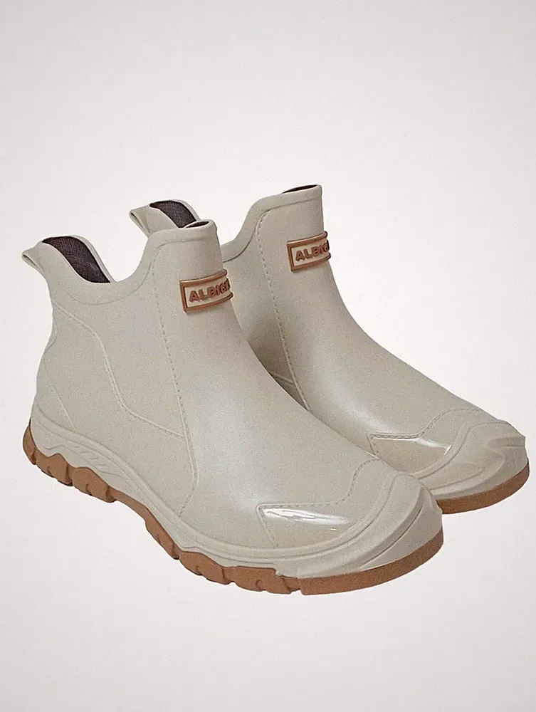 ALBICKER Gummistiefel Damen Stiefel Gr. DE 40 wollweiß Casual-Look