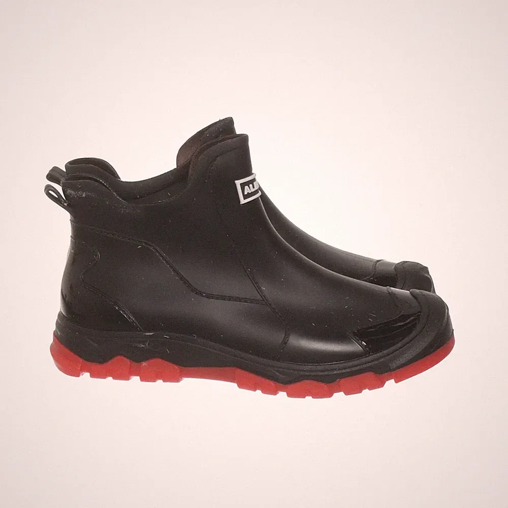 Albicker, Kurze Gummistiefel, Größe: 37, Schwarz/Rot, Damen #lym