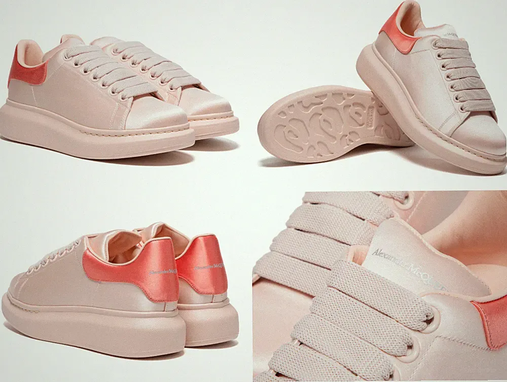 ALEXANDER MCQUEEN Silk Satin Oversized Sneakers Schuhe Trainers Womens Shoes 35