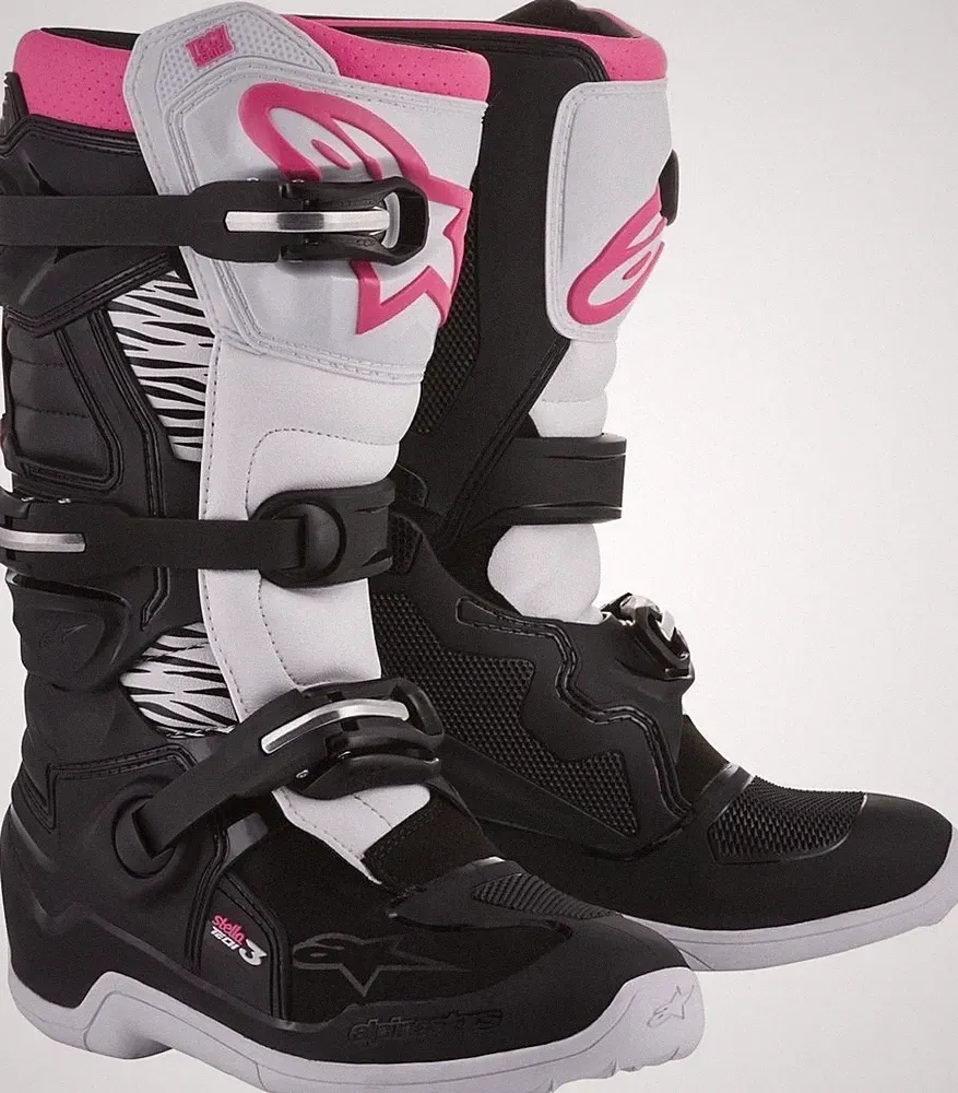 Alpinestars Stella Tech 3 Damen Motocross Stiefel, schwarz/weiß, 9 (41)