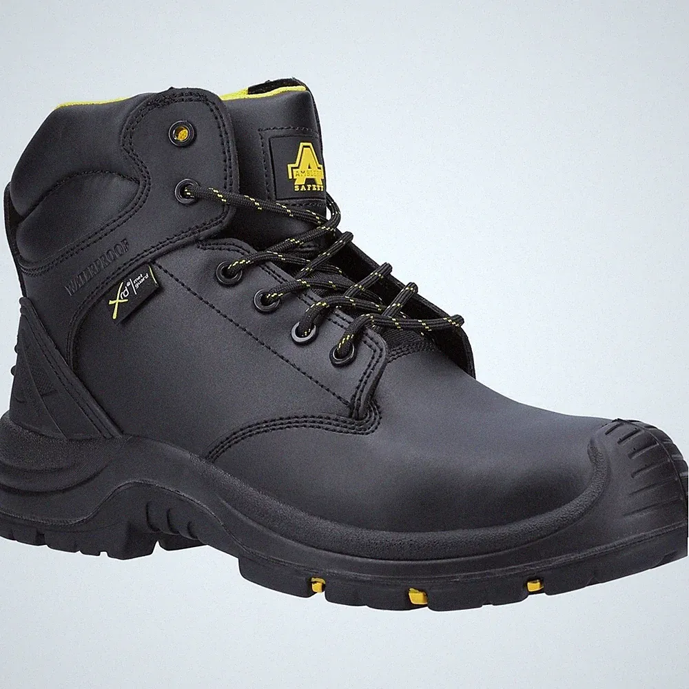 Amblers Damen Stiefel - AS303C Wrekin Mittelfuß Sicherheitsstiefel Schwarz, 4-14