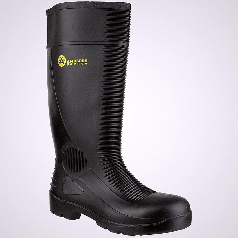 Amblers Herren Stiefel - FS100 Admin Sicherheits-Gummistiefel Schwarz, 4-14