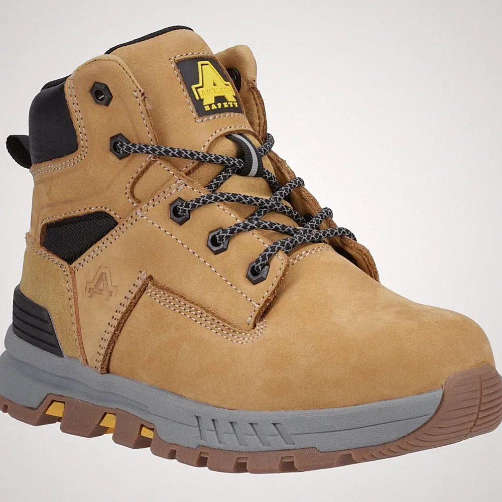 Amblers Safety As613 Elena Leder Damen Honey Sicherheitsstiefel