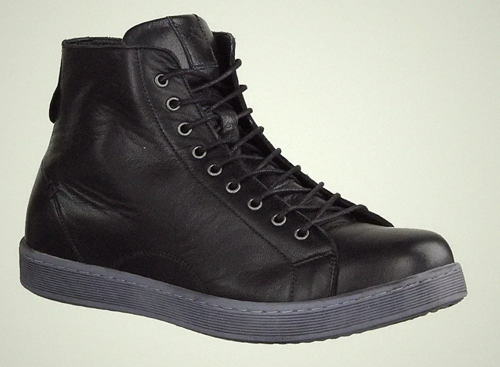 Andrea Conti Stiefelette Schwarz Schnürstiefelette Boot Hohe Sneaker Einlage