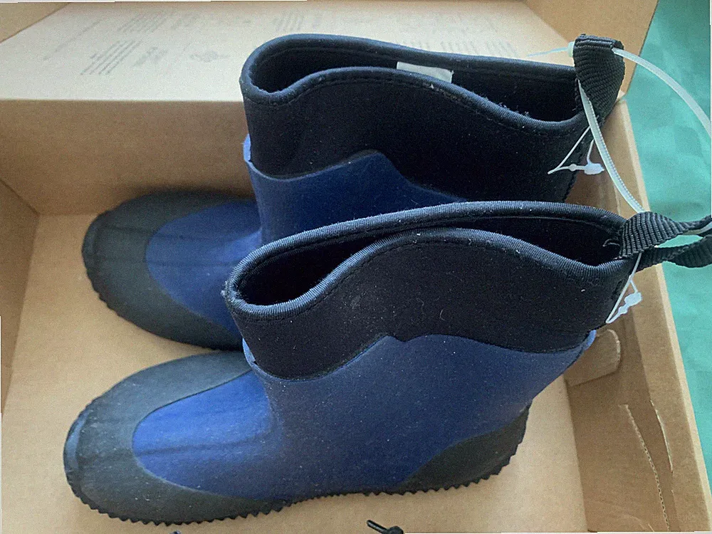 AQUA SPHERE Wasserstiefelette Gummistiefel Gr. 35 blau Regenstiefel Stiefelette
