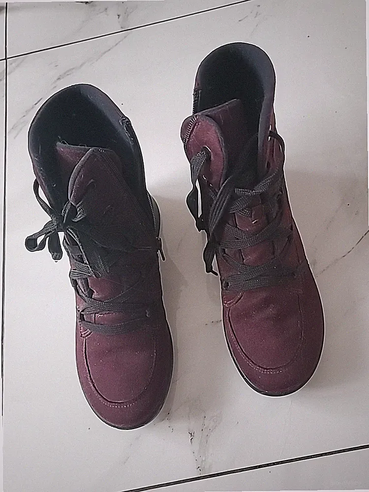 Ara Goretex stiefeletten zum schnüren Gr. 37 Bordeauxrot Wie Neu