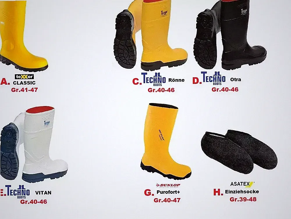 Arbeits Gummistiefel S4 S5 Stahlkappe Durchtrittschutz Gr. 38-49 / Einziehsocke