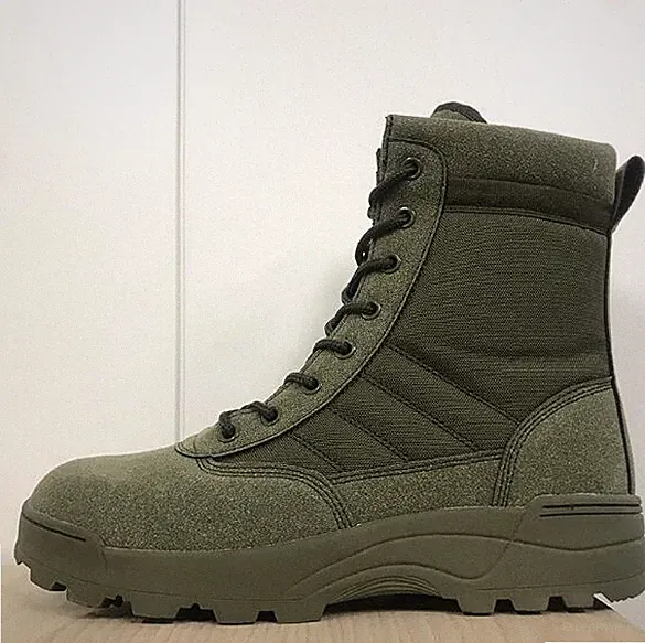 Arbeitsschuhe Polizei Stiefel Kampfstiefel Reißverschluss Herren Damen Stiefel