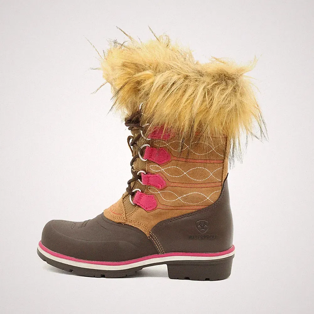 ARIAT Damen 10021468 Stiefel Braun/Pink Outdoor Winterstiefel EU 36,5