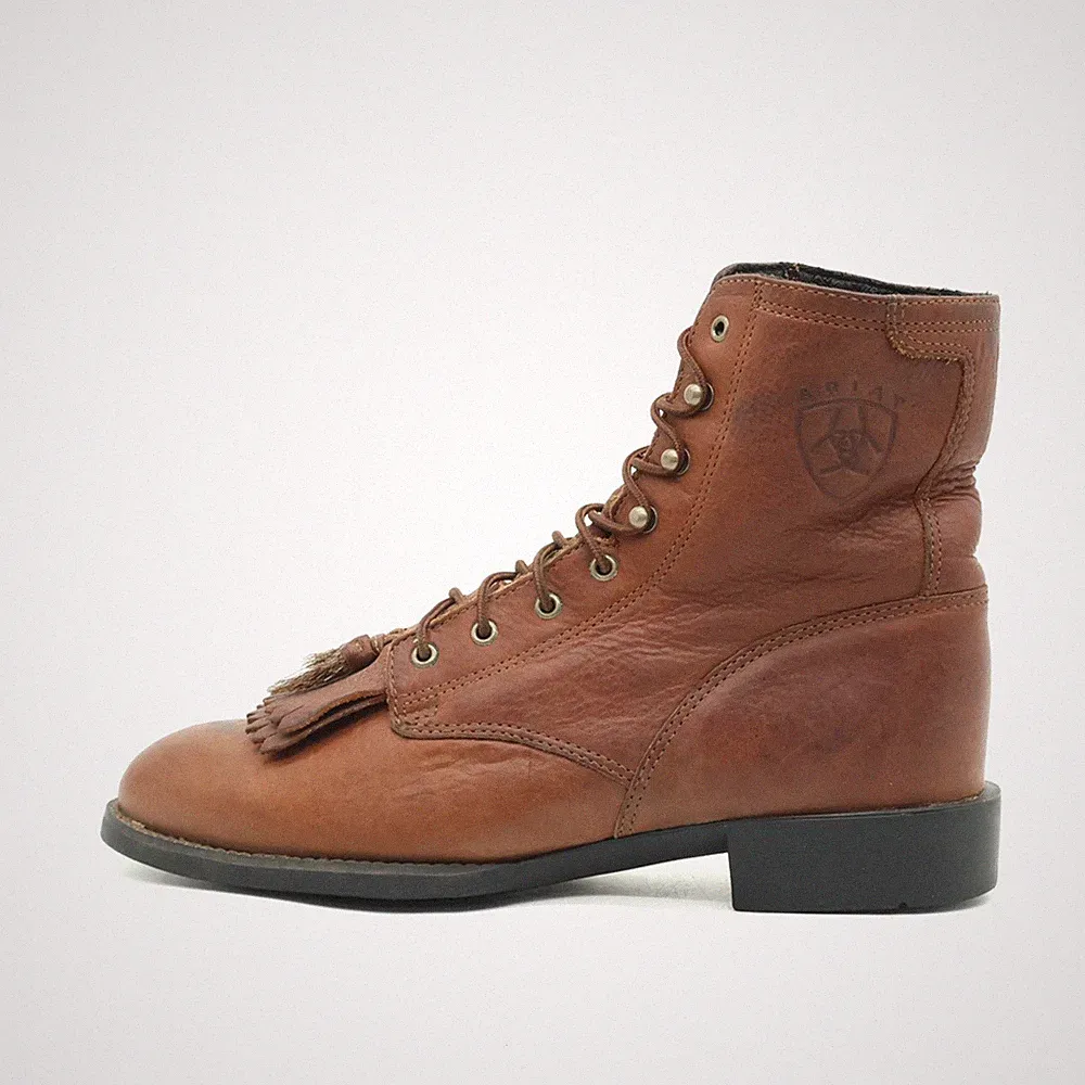 Ariat Damen 11071 Stiefeletten Braun Leder Logo-Prägung Reitstiefel EU 37,5