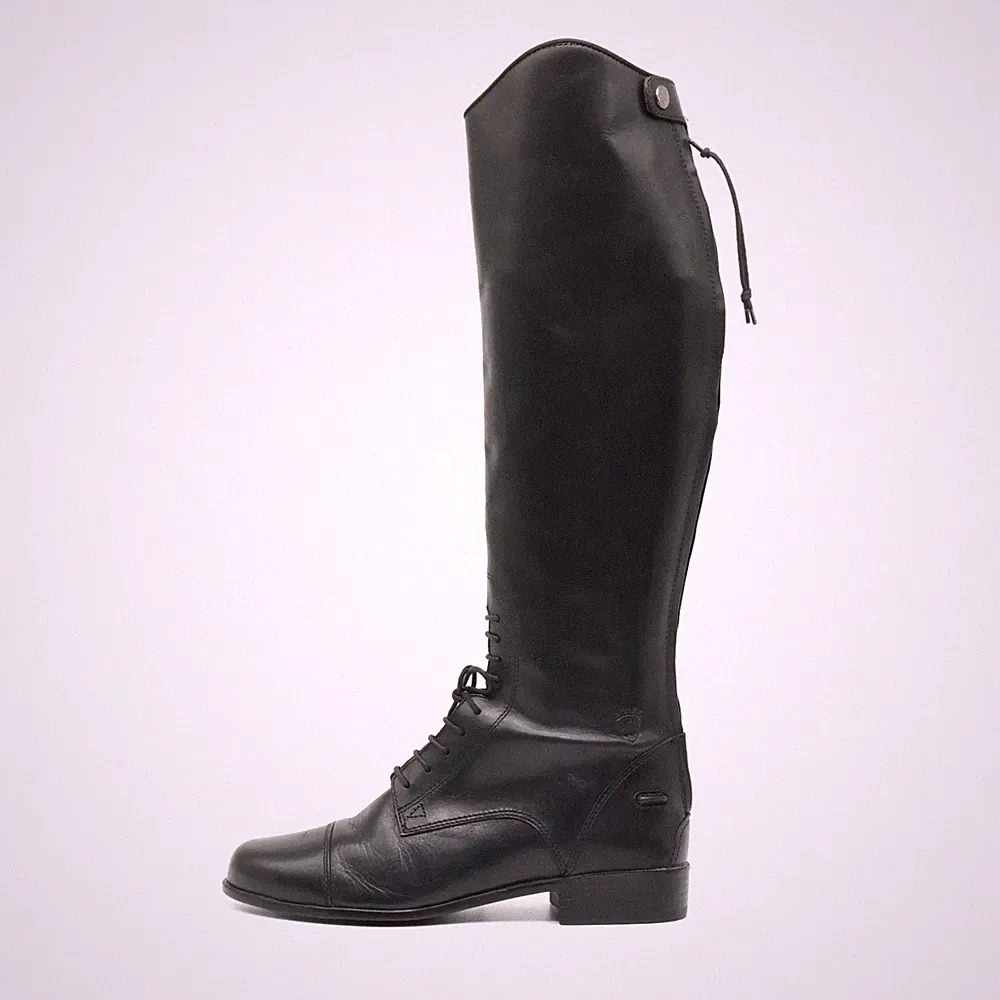 Ariat Damen Height Med/Calf Rec Stiefel Schwarz Echtleder 4LR Reitstiefel EU 36