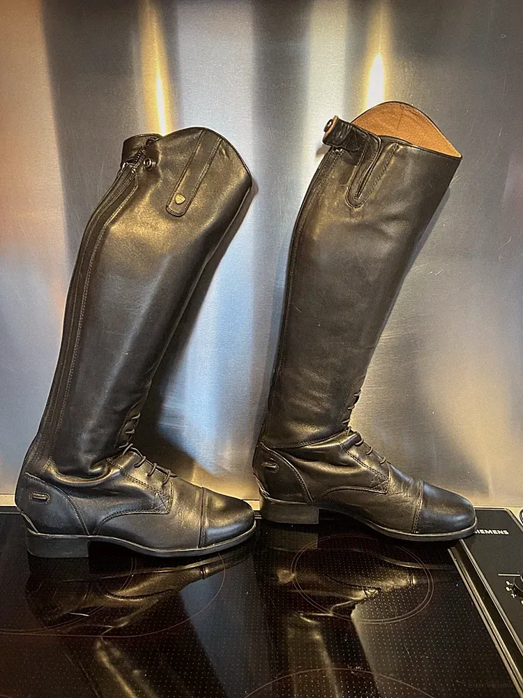 Ariat Heritage III Damen Reitstiefel Leder schwarz UK 4M Reißverschluss