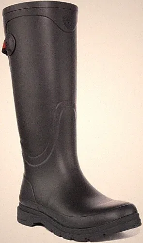 ARIAT Kelmarsh Damen Rücken Träger Kniehoch Gummistiefel IN Marine Blau EU 36-42