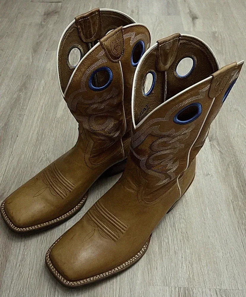 Ariat Westernstiefel Cowboy Boots NEU Leder Gr. 45,5 / US 12 D – Made in Mexico