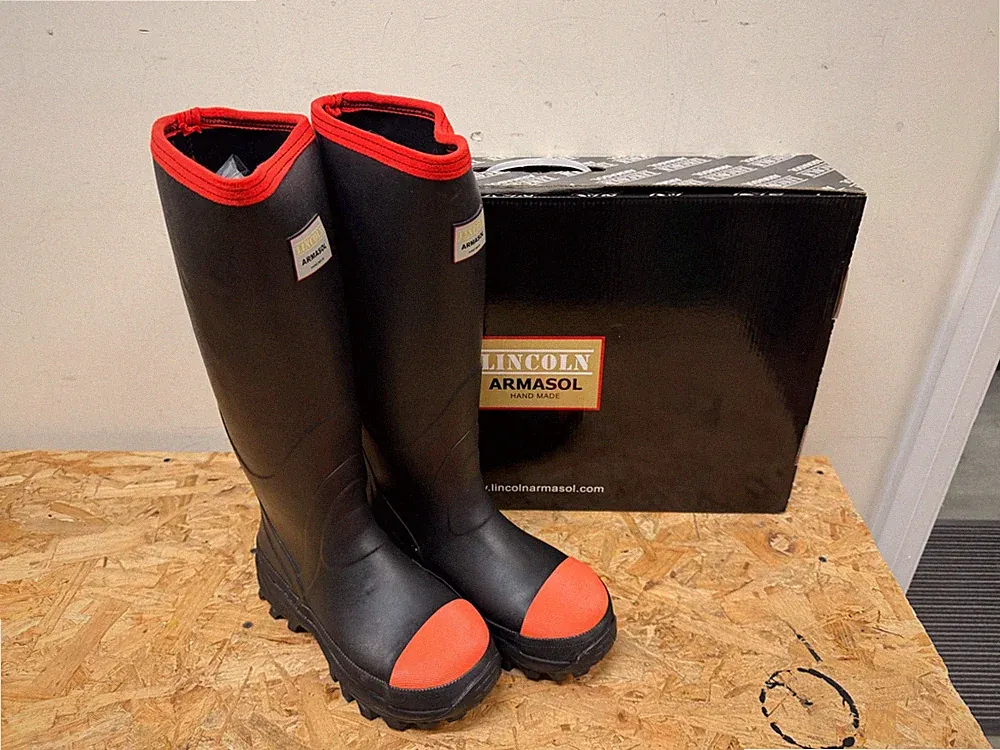 ARMASOL STRAPAZIERFÄHIGE STAHLKAPPE ANGELN, LANDWIRTSCHAFT, ARBEITSSTIEFEL GRÖSSE 7 *NEU*