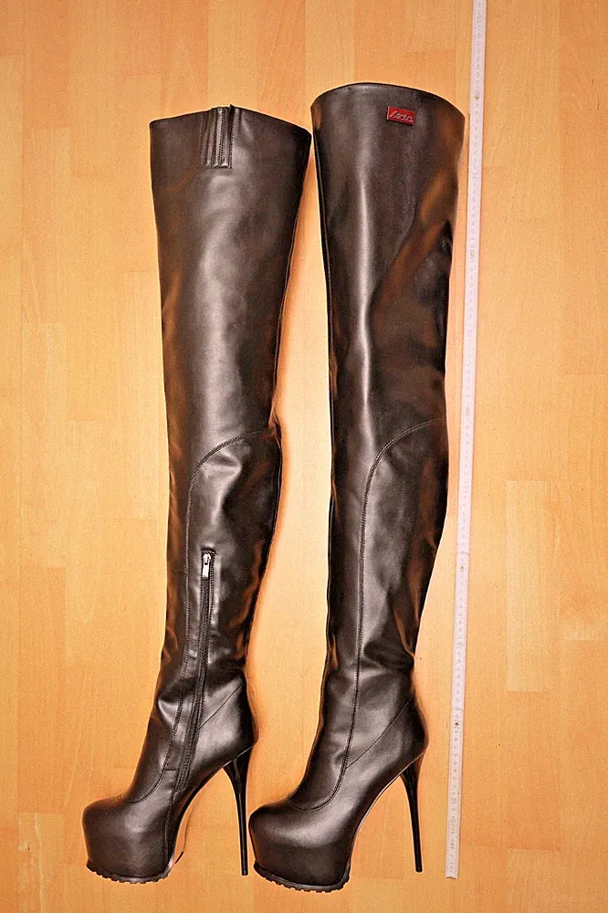 AROLLO Thigh High Stiefel ANNA2 Special Edition, Plateau EU42 lang & superweich