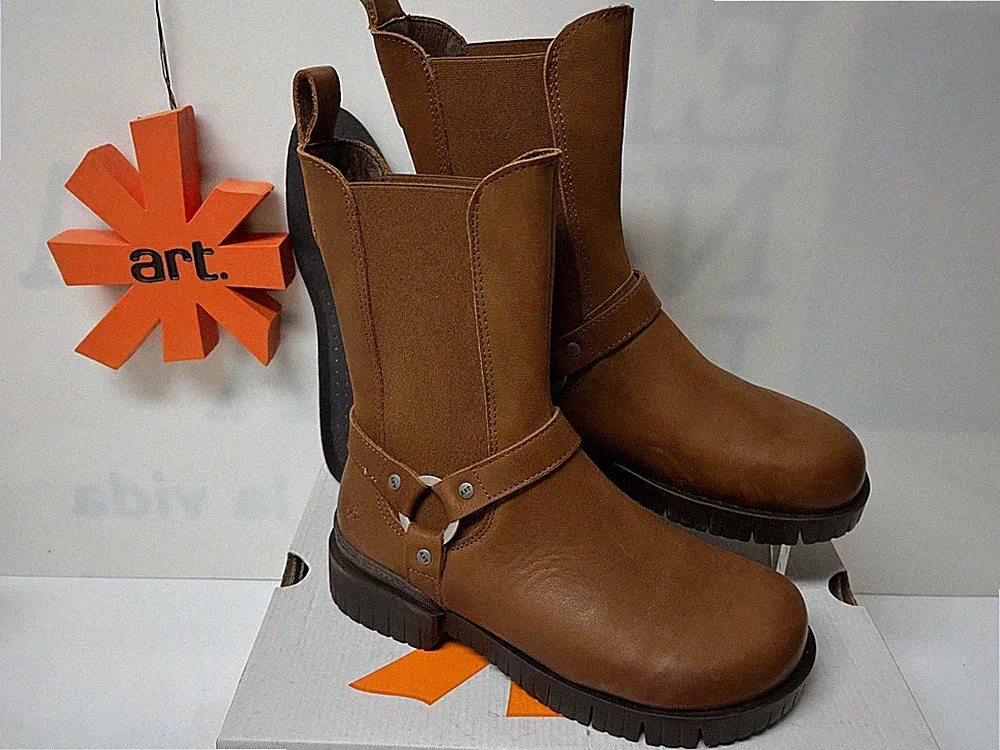 ART Damen CHELSEA BOOTS Gr. 37 "Neu" IN BRAUN MIT LOSER EINLAGE