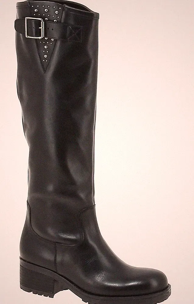 AUSVERKAUF Stiefel MYMA Gr. 38 LEDER SCHWARZ GR. 38 MYMA / NEU H452