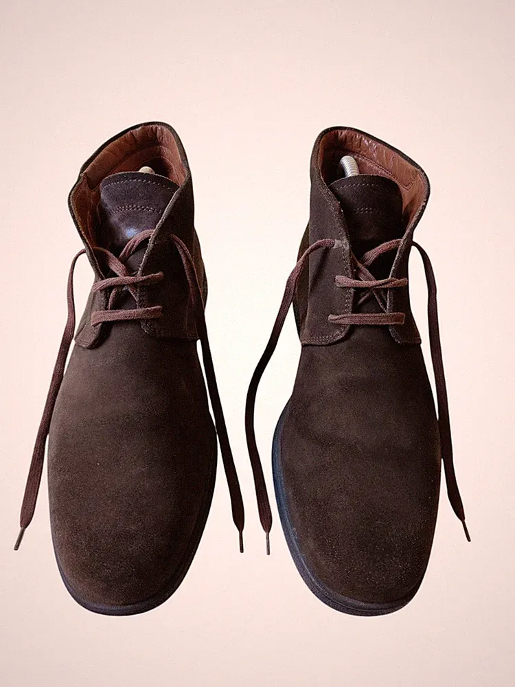 Authentische Tod's Herren dunkelbraun Wildleder Chukka Wüste Stiefel 8 UK 42...