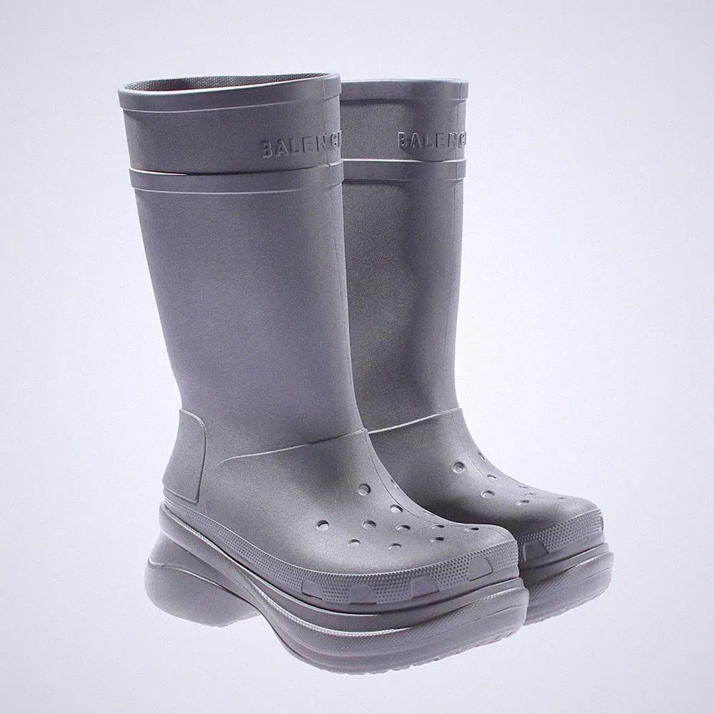 Balenciaga Gummistiefel 44 EUR Grau Neu