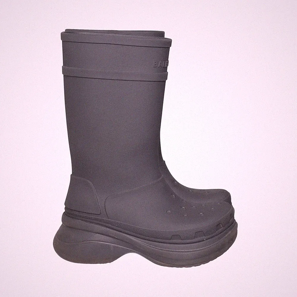 Balenciaga, Gummistiefel, Größe: 42, model: crocs rubber boots, Grau #SAr