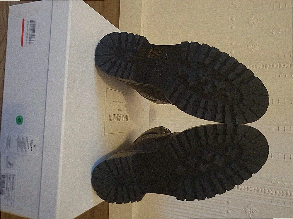 balmain stiefel schwarz neu 39 combat