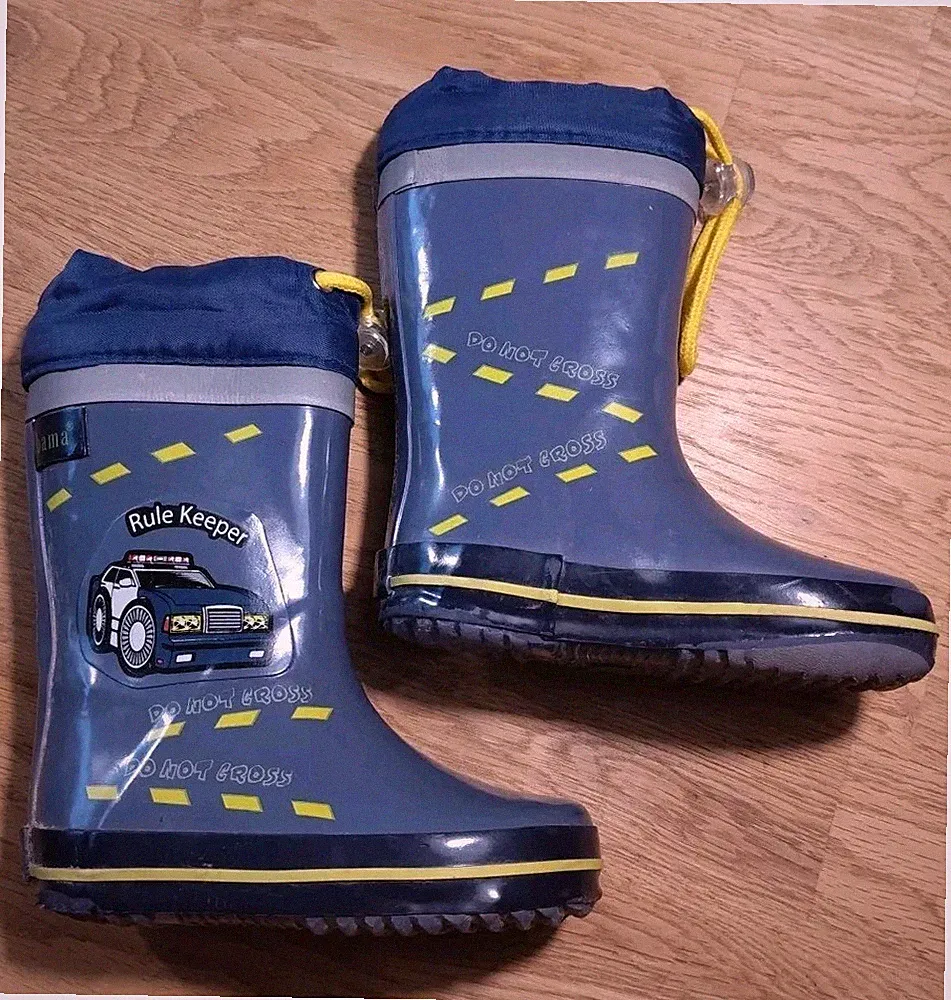 BAMA Gummistiefel Kinder Jungen Mädchen Rutschfest Regenschuhe 21