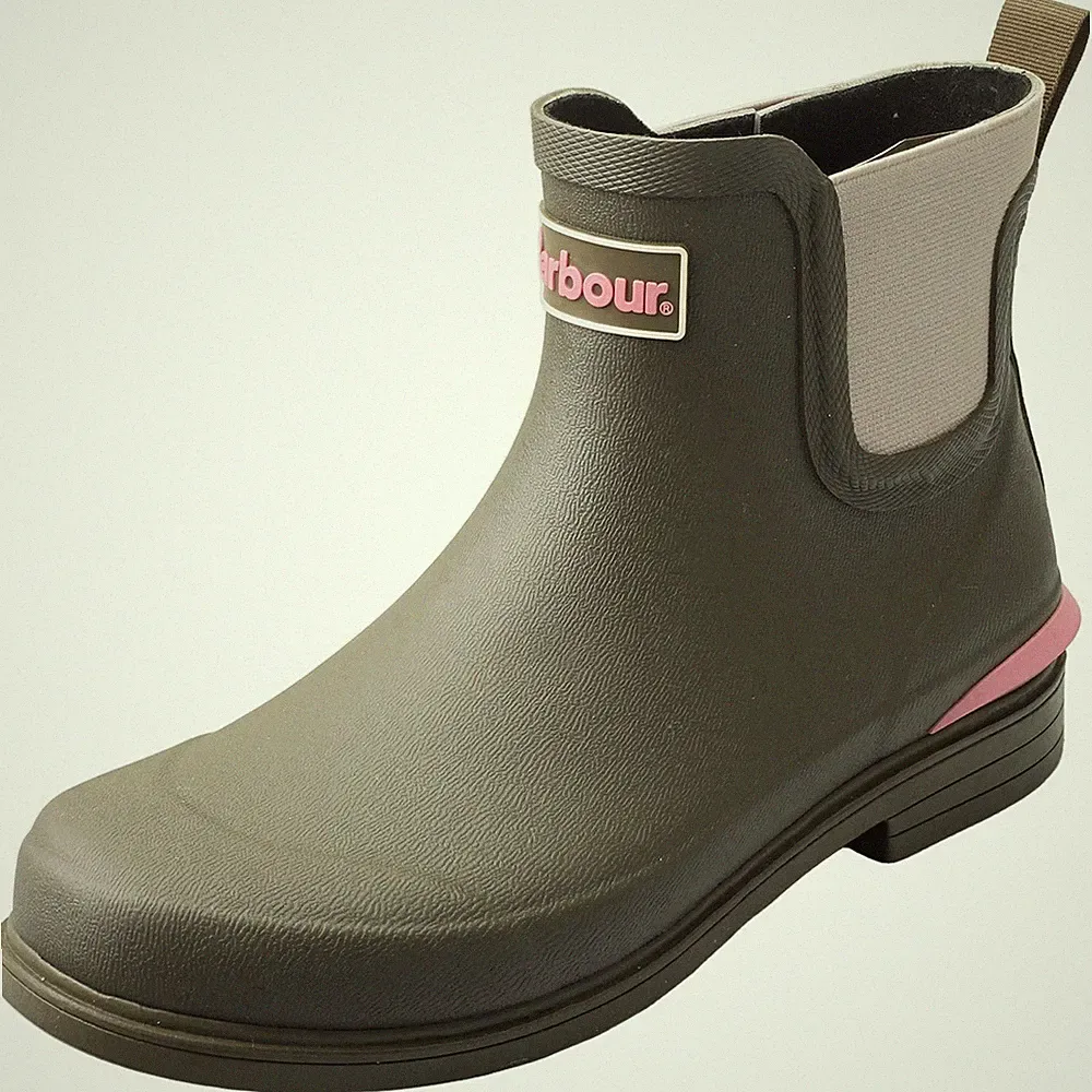 Barbour Abbeyfield Damen Gummistiefel Olivgrün
