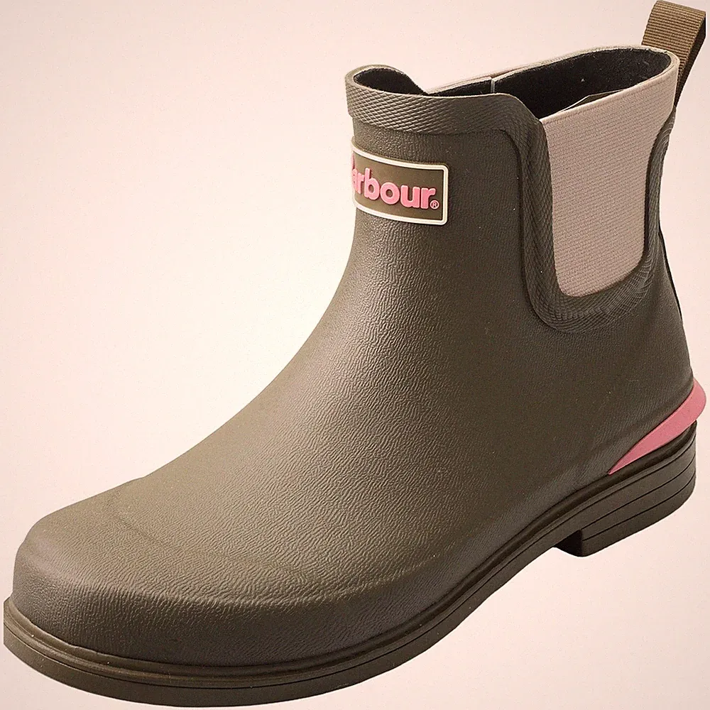 Barbour Abbeyfield Damen Gummistiefel Olivgrün