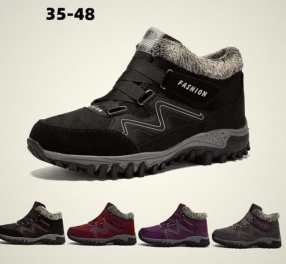 Barfuss Wanderhalbschuh Damen Winter Barfußschuhe Herren Trekking Stiefel Schuhe