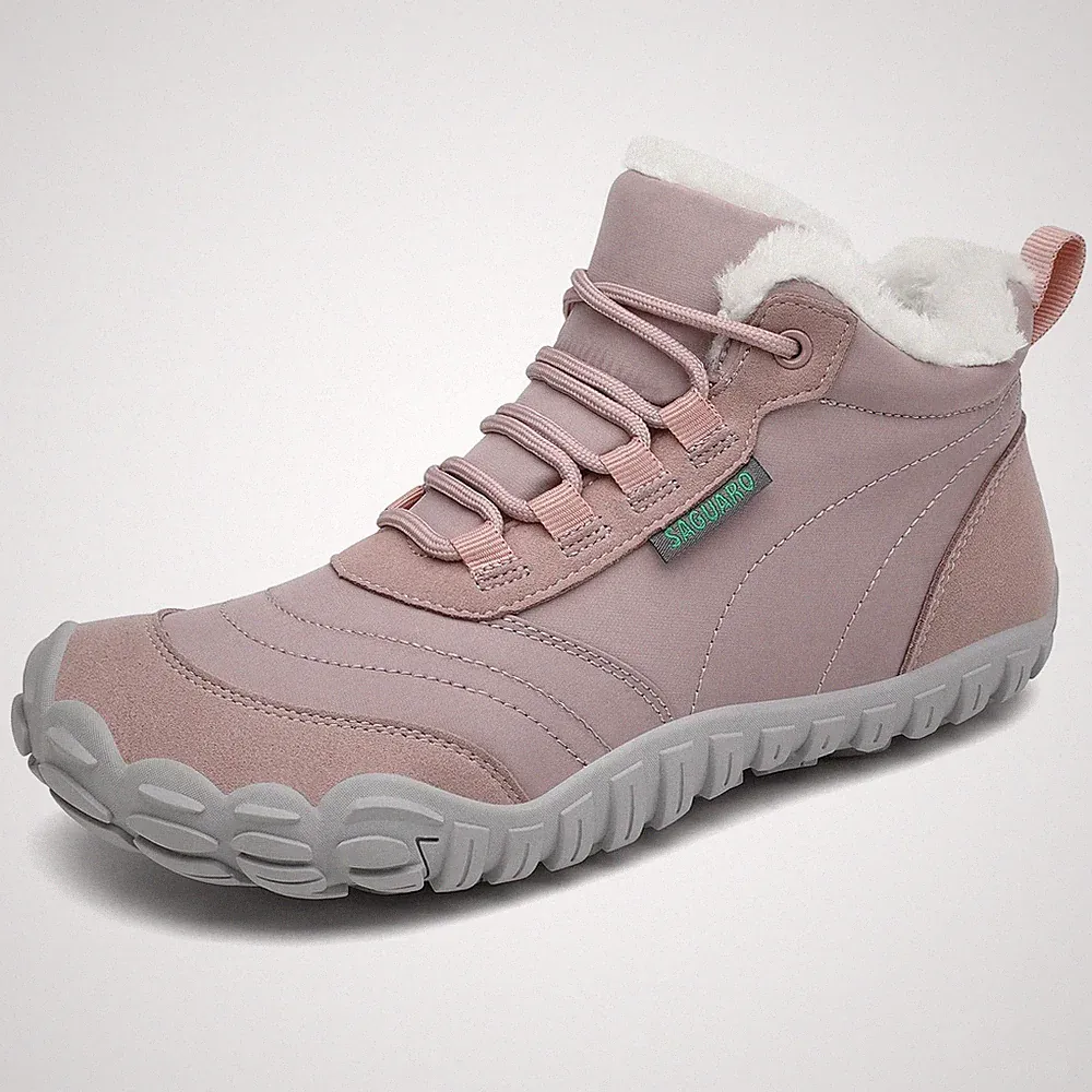 Barfußschuhe Damen Winter Gefüttert Winterschuhe Barfusschuhe Warm rutschfest...