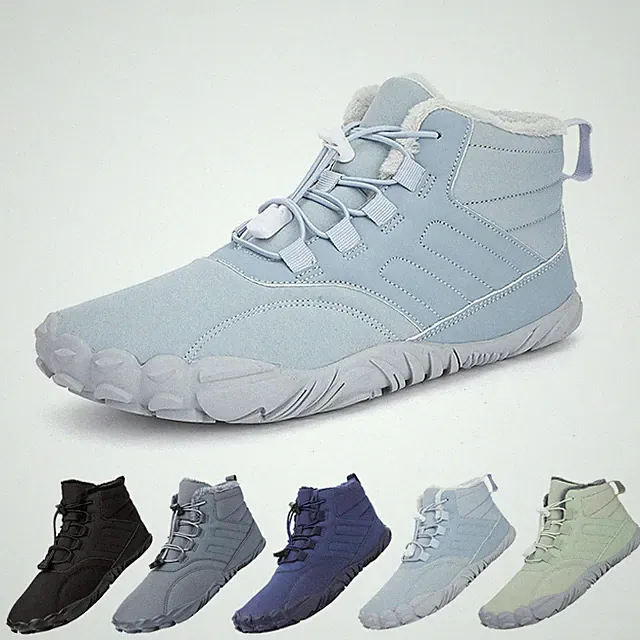Barfußschuhe Damen Winter gefüttert, Winterschuhe Herren, Outdoor