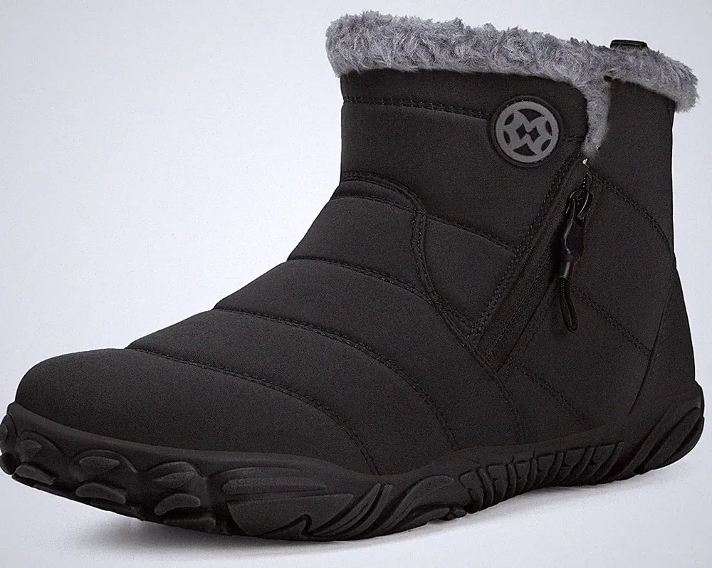 Barfußschuhe Herren Damen Gefüttert Winterschuhe Warm Winterstiefel Winter Bo...