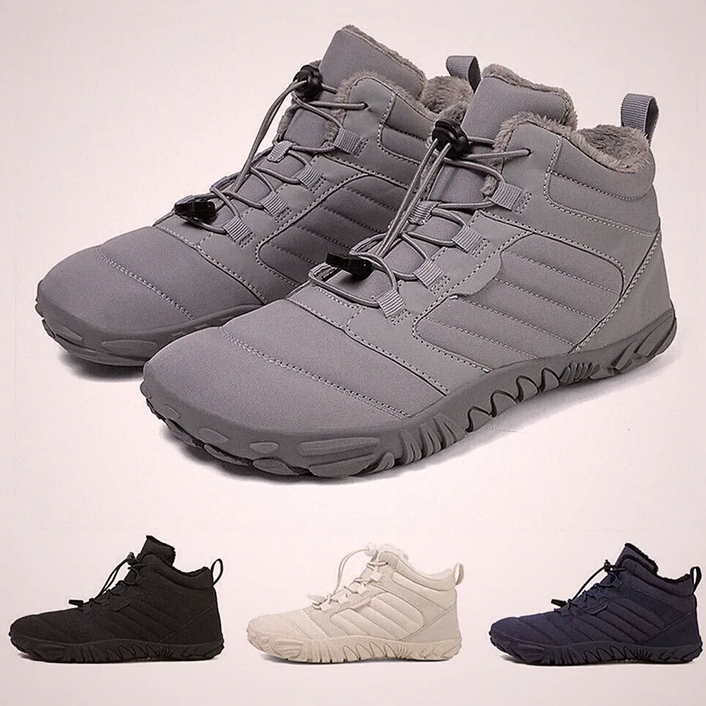 Barfußschuhe Winter Barfuss Schuhe Damen Sneaker Gefüttert Winterschuhe Warm DE