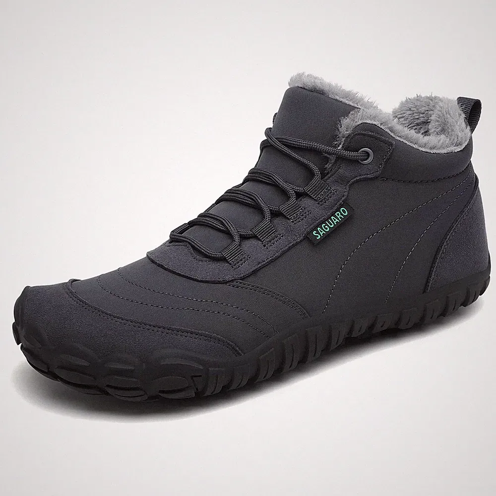 Barfußschuhe Winter Herren Winterschuhe Damen Gefüttert Winterstiefel Warm Ba...