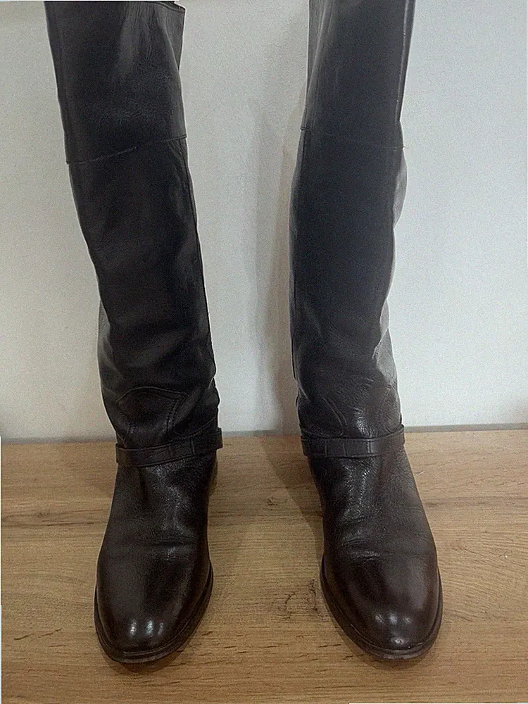 Orange Reitgummistiefel