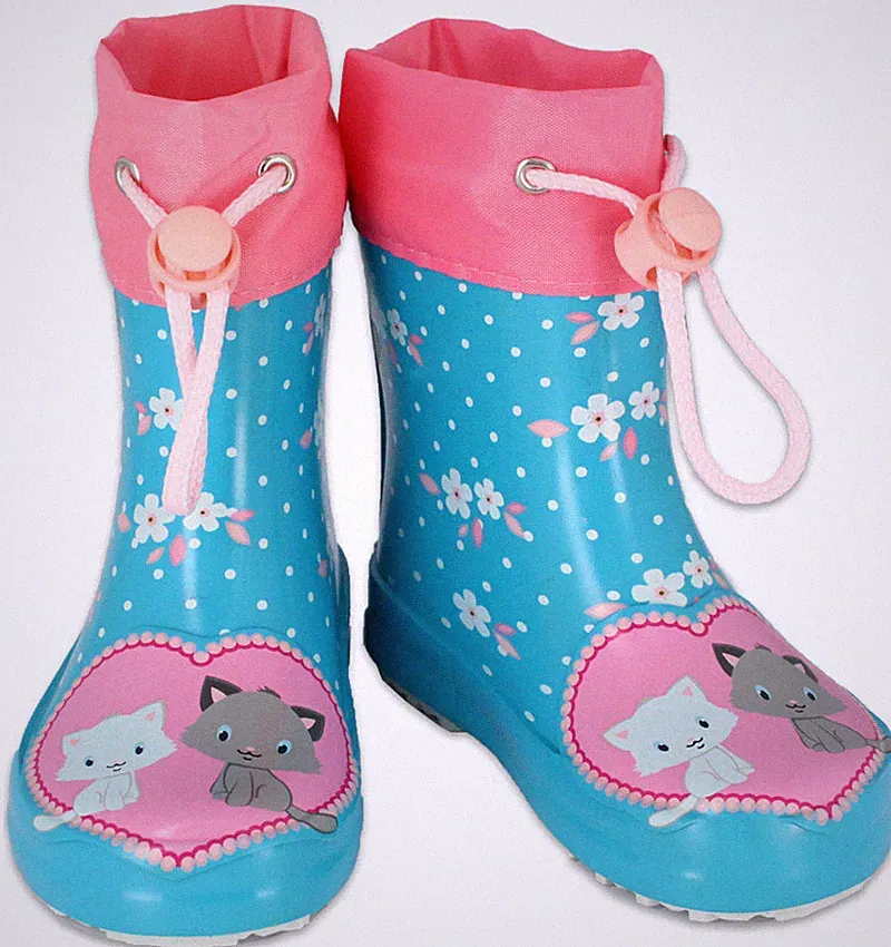 Beck 4011 Kätzchen Kinder Baby Gummistiefel Stiefeletten Regenstiefel 18-35