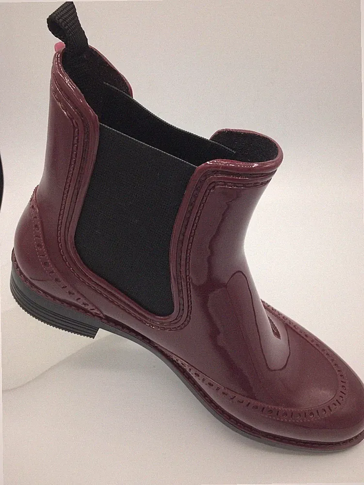Beck 840 City modische glänzende Regen Gummi Stiefel Stiefeletten Chelseaboot