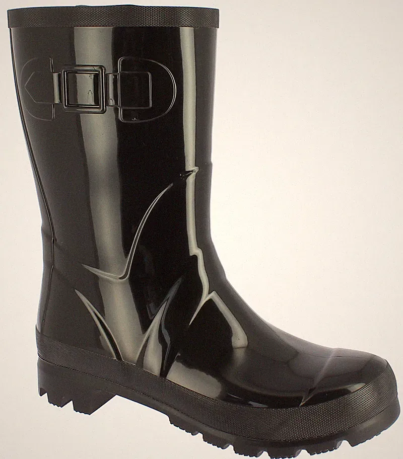 Beck 859 schwarz glänzender Gummistiefel Regenstiefel Damen Gr. 36-42
