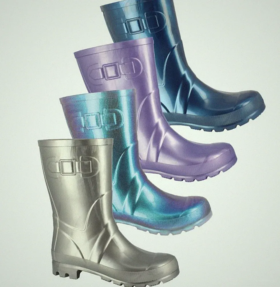 Beck 873 Glossy topmodische Gummistiefel Regenstiefel 36-42 - Regen f. Damen