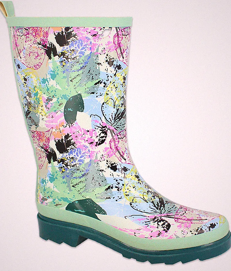 Beck Blumen Gummistiefel Damen