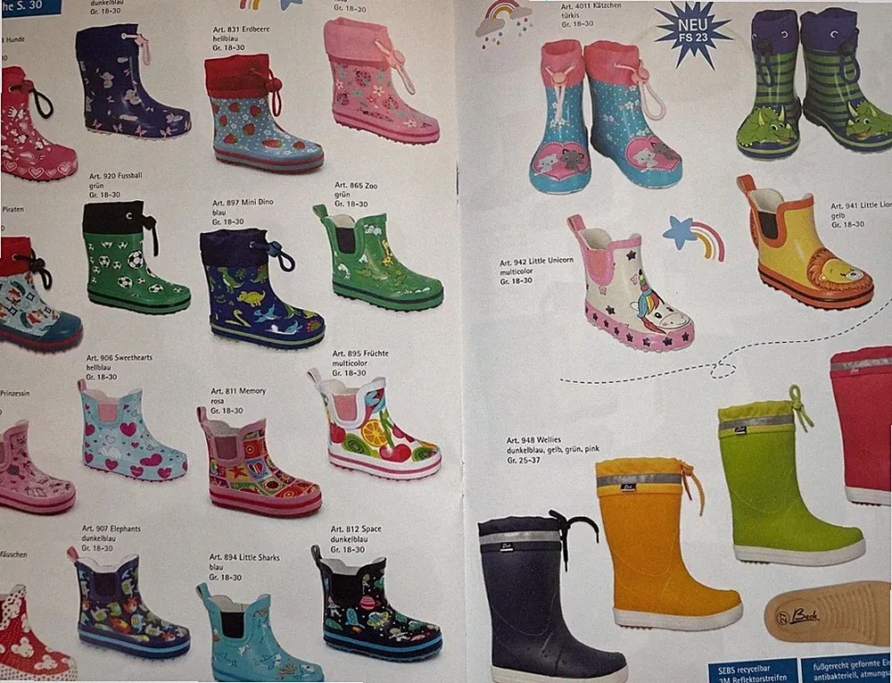 Beck alle Modelle Gr. 26 Gummistiefel Regenstiefel teilw. mit Warmfutter 18-30