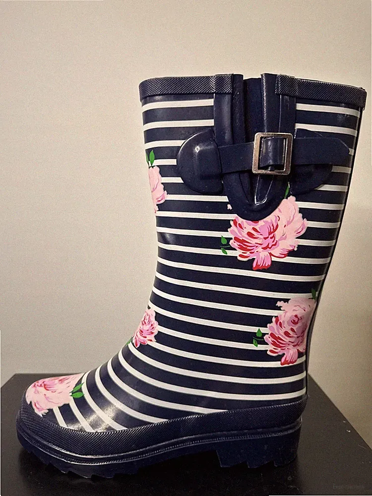 Beck Damen Gummistiefel Gr. 36 Regenstiefel Stiefel Stripes