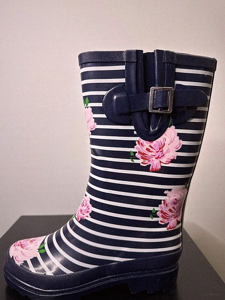 Beck Damen Gummistiefel Gr. 37 Regenstiefel Stiefel Stripes