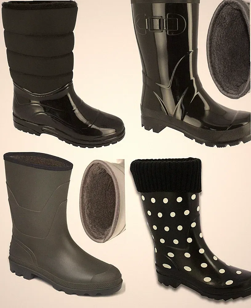 Beck Gummistiefel Regenstiefel mit Warmfutter Damen Herbst Winter Frühjahr 36-45