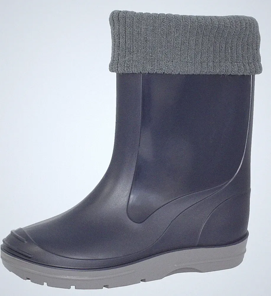 Beck Kinder Gummistiefel Blau 35 EU Unisex Basic Regenstiefel