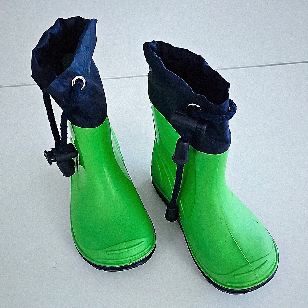 Beck Kinder Gummistiefel Grün/Blau EU 22 wasserdicht Anti-Rutsch mit Zugband