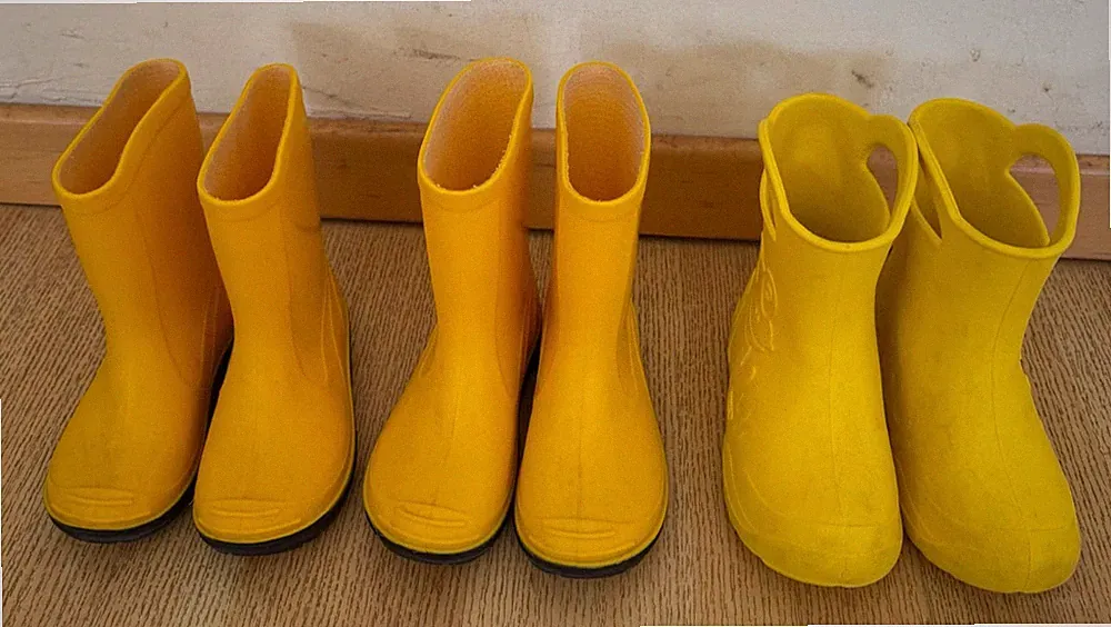 Gelb Gummistiefel